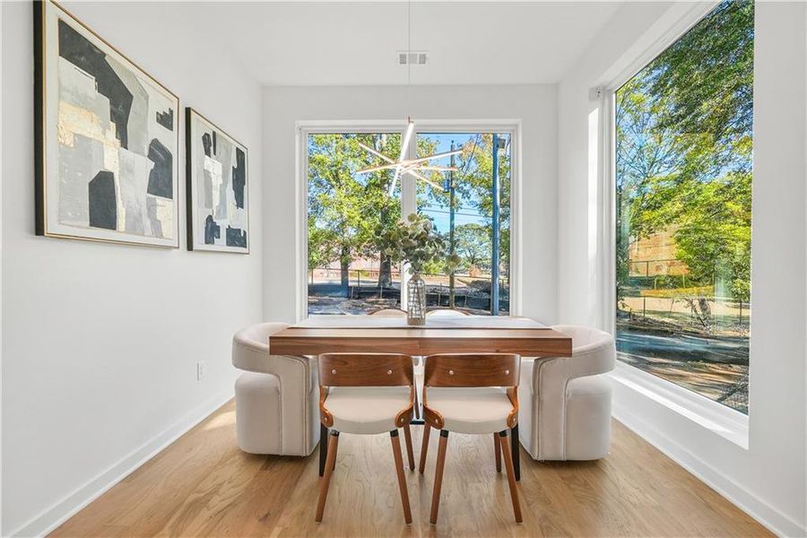 Furnished interior view inside a new home in , Atlanta (Image 14). Furnished interior view inside a new home in , Atlanta (Image 14).