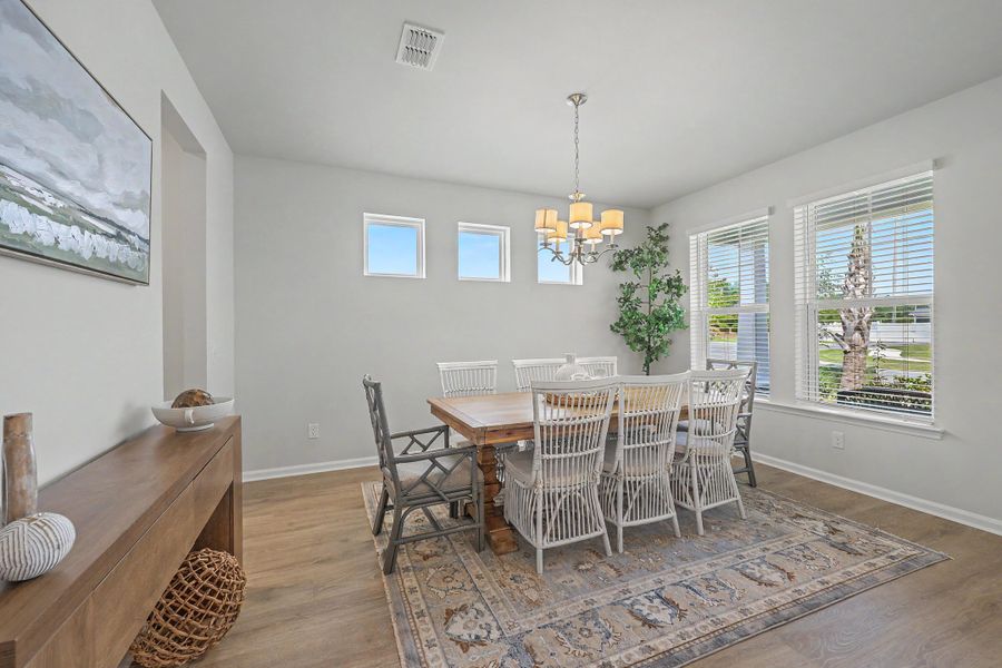 Furnished interior view inside a new home in The Groves of Berkeley, Moncks Corner (Image 42). Furnished interior view inside a new home in The Groves of Berkeley, Moncks Corner (Image 42).