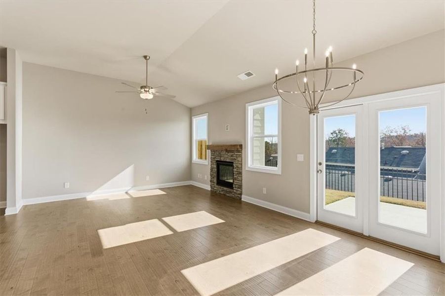 Spacious, unfurnished interior of a new home in Lakeside at Great Sky, Canton (Image 25).