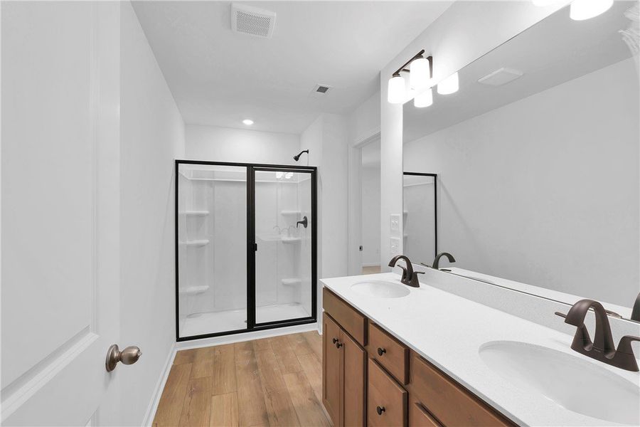 Furnished interior view inside a new home in Meece Townhomes, Easley (Image 9). Furnished interior view inside a new home in Meece Townhomes, Easley (Image 9).