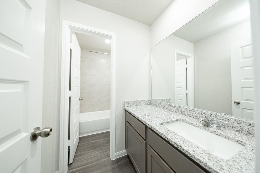 Furnished interior view inside a new home in Ridgeland Hills, Willis (Image 6).