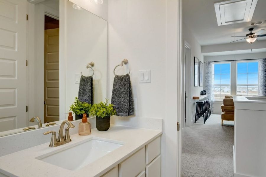 Furnished interior view inside a new home in Avery Centre, Round Rock (Image 27).