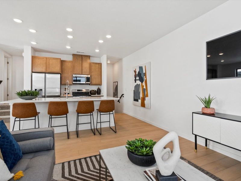 Furnished interior view inside a new home in The Hub at Virginia Village, Denver (Image 6).