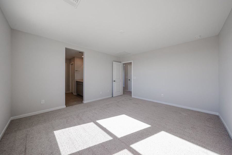A room with white walls. A room with white walls.