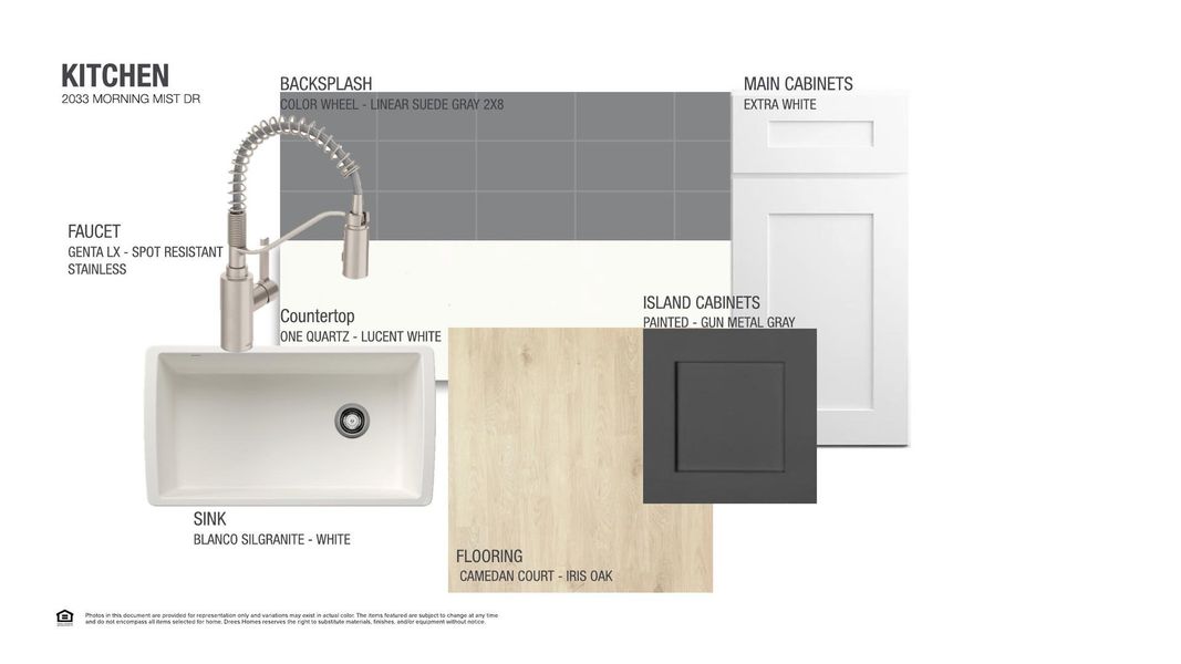 Sample of building materials used in homes in Wolf Ranch West Bend - 60', Georgetown (Image 4).