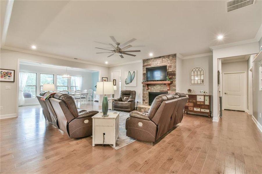 Furnished interior view inside a new home in , Hoschton (Image 17).