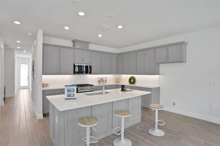 Furnished interior view inside a new home in Bungalow Walk at Lakewood Ranch, Sarasota (Image 8).