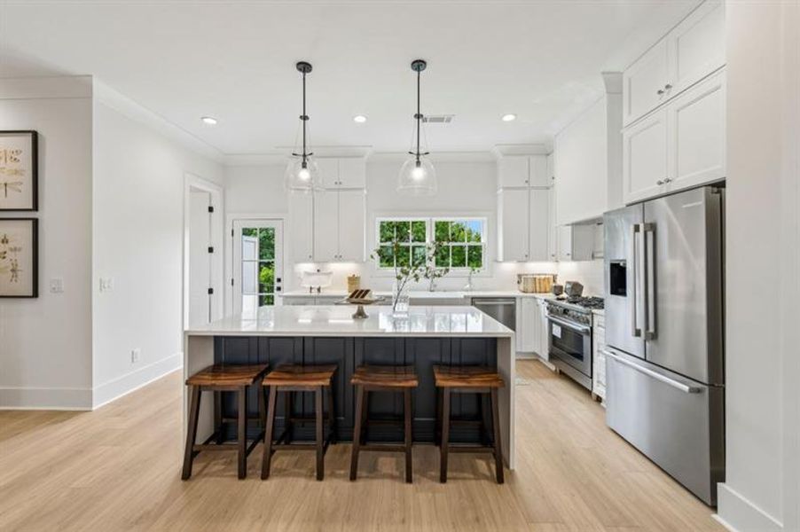 Furnished interior view inside a new home in Skyview On Broad, Sugar Hill (Image 34).