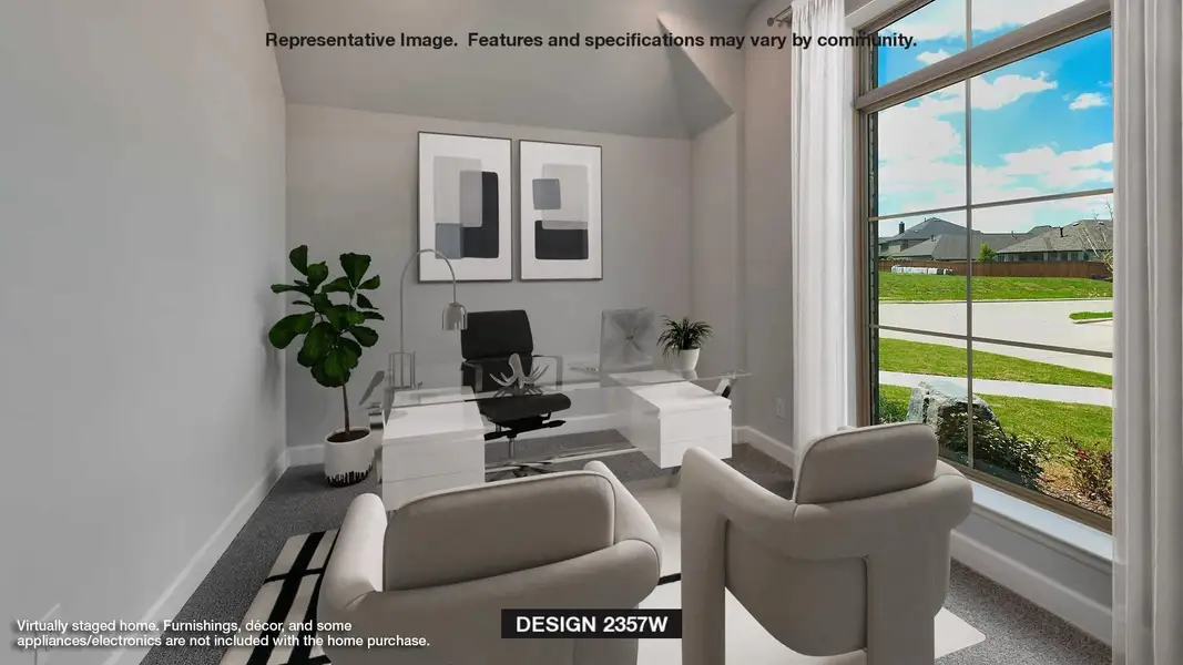 Furnished interior view inside a new home in Kresston 50', Magnolia (Image 5).