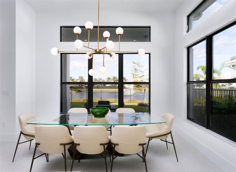 Furnished interior view inside a new home in Apex at Avenir, Palm Beach Gardens (Image 17).
