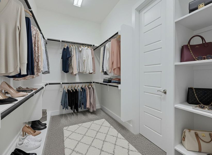 Furnished interior view inside a new home in Rough Hollow, Lakeway (Image 12).