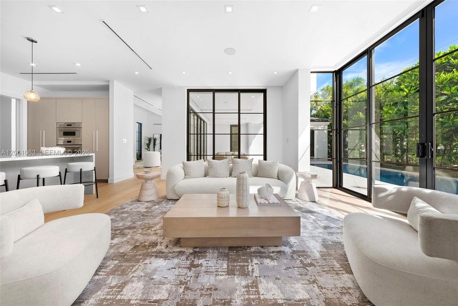 Furnished interior view inside a new home in , Coral Gables (Image 16).