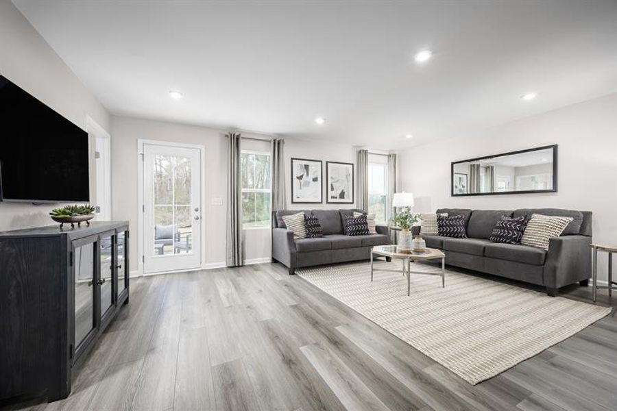 Furnished interior view inside a new home in Aspen Meadows, Hampton (Image 6).