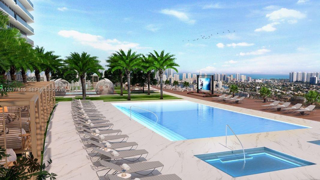 Condo located in Hallandale Beach, FL showcasing its design and architecture (Image 23).