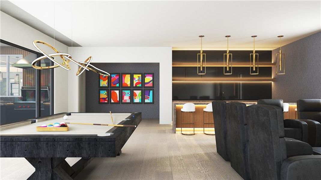 Furnished interior view inside a new home in , Alpharetta (Image 16).