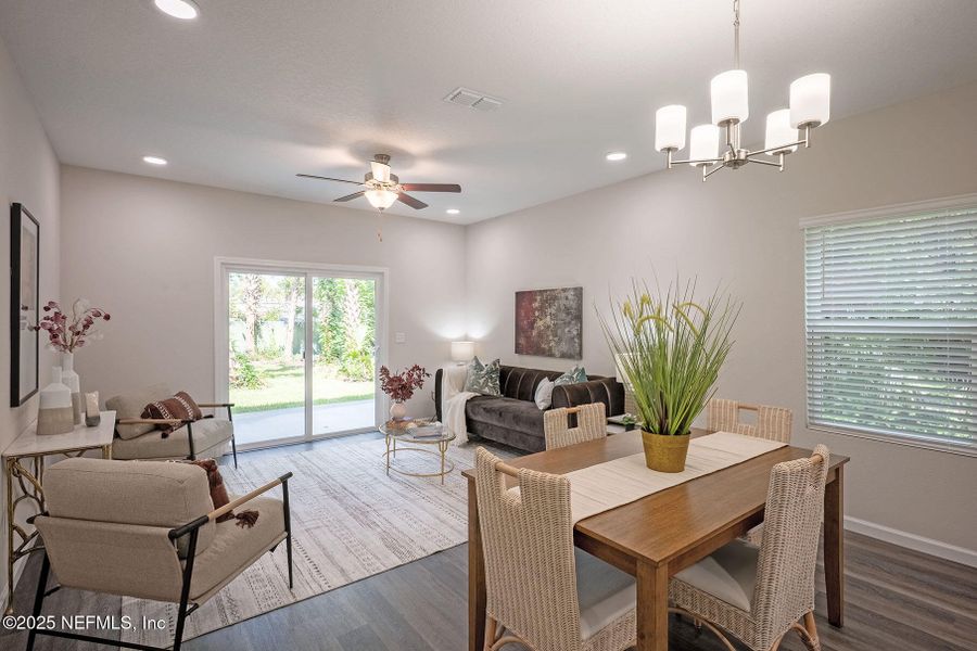 Furnished interior view inside a new home in , Jacksonville (Image 29).