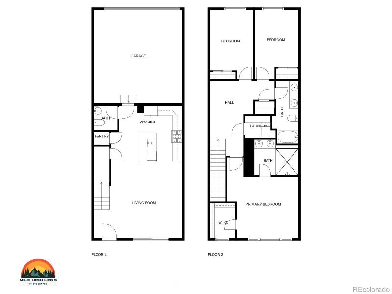 2D floor plan layout of this home in Green Gables, Denver, CO (Image 5).