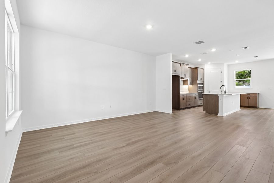 Representative unfurnished interior of a home built from the Florence by Hartizen Homes in Estes Reserve, Eustis (Image 84). Representative unfurnished interior of a home built from the Florence by Hartizen Homes in Estes Reserve, Eustis (Image 84).