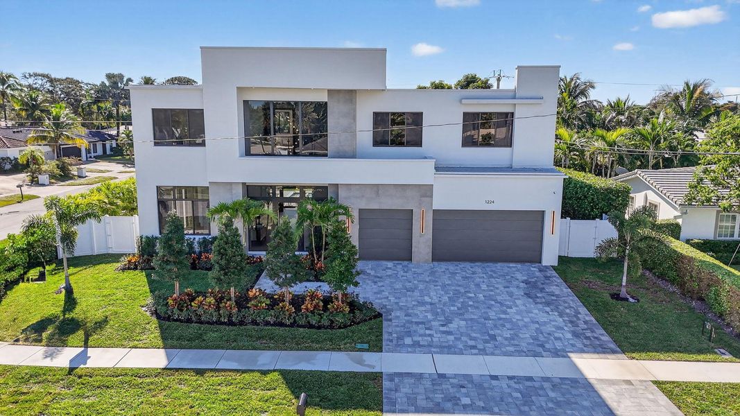 Front exterior of a new home in , Boca Raton, FL, highlighting curb appeal (Image 26).