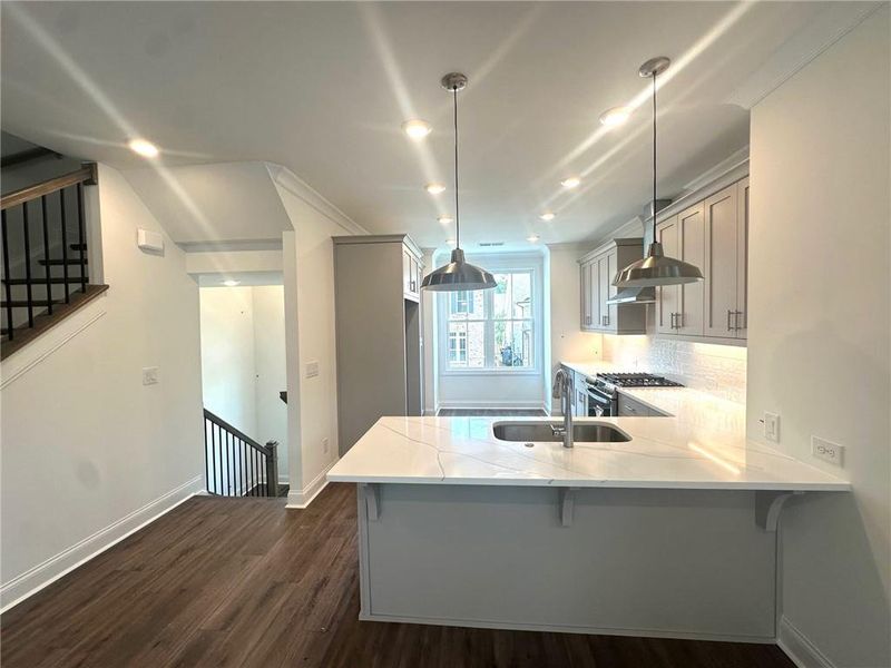 Furnished interior view inside a new home in Evanshire Townhomes, Duluth (Image 13).