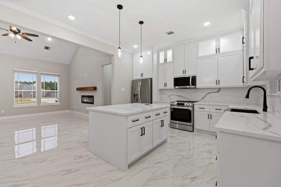 Furnished interior view inside a new home in , Livingston (Image 6). Furnished interior view inside a new home in , Livingston (Image 6).