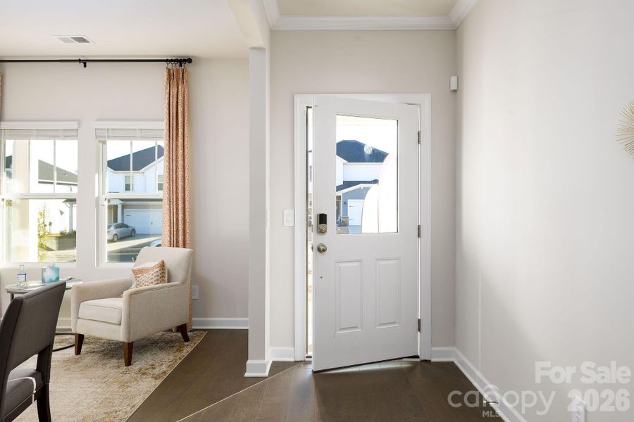 Furnished interior view inside a new home in , Mocksville (Image 9).