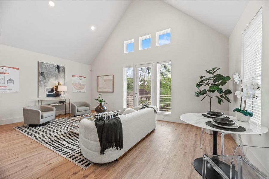 Furnished interior view inside a new home in Wheatley Court, Houston (Image 13).