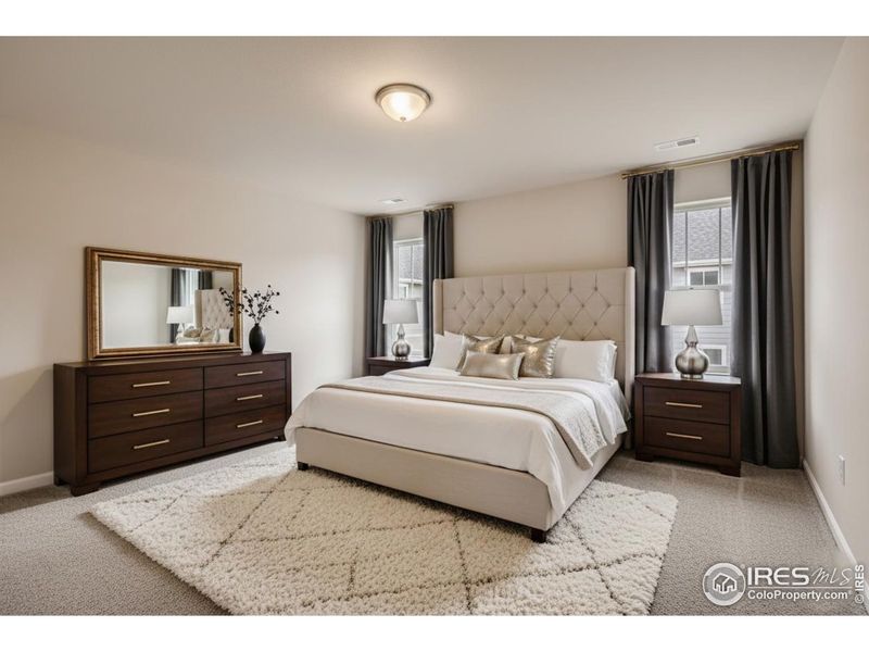 Stunning primary bedroom