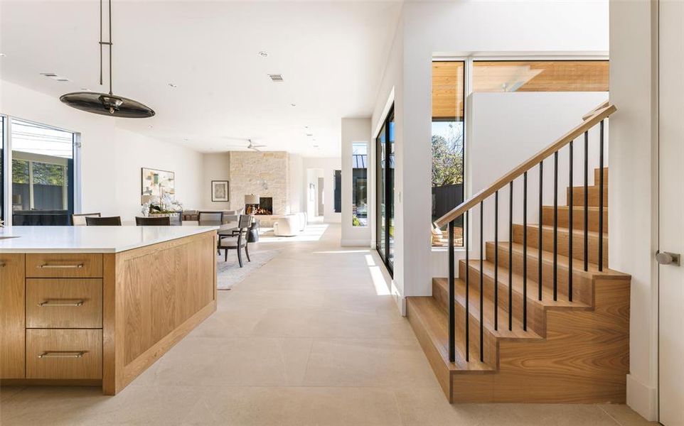 Furnished interior view inside a new home in , Dallas (Image 11). Furnished interior view inside a new home in , Dallas (Image 11).