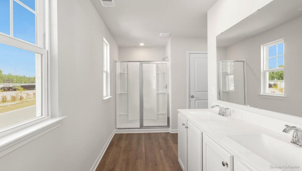 Furnished interior view inside a new home in Saltgrass Landing, Winnabow (Image 8).