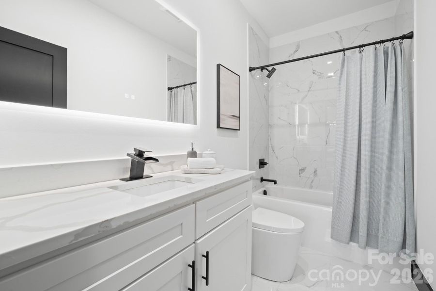 Furnished interior view inside a new home in , Mills River (Image 34).