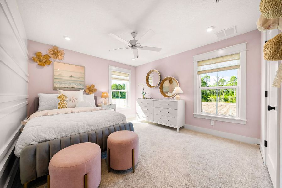 Representative furnished interior of a home built from the Charles by Fischer Homes in Twin Lakes, Hoschton (Image 34).