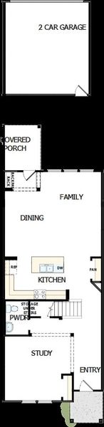 2D floor plan layout of this home in North Creek Village - Townhomes, Huntersville, NC (Image 2). 2D floor plan layout of this home in North Creek Village - Townhomes, Huntersville, NC (Image 2).