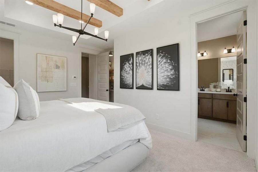 Furnished interior view inside a new home in The Eighteen, Atlanta (Image 17).