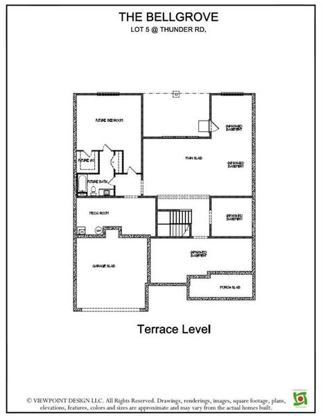 2D floor plan layout of this home in , Buford, GA (Image 7).