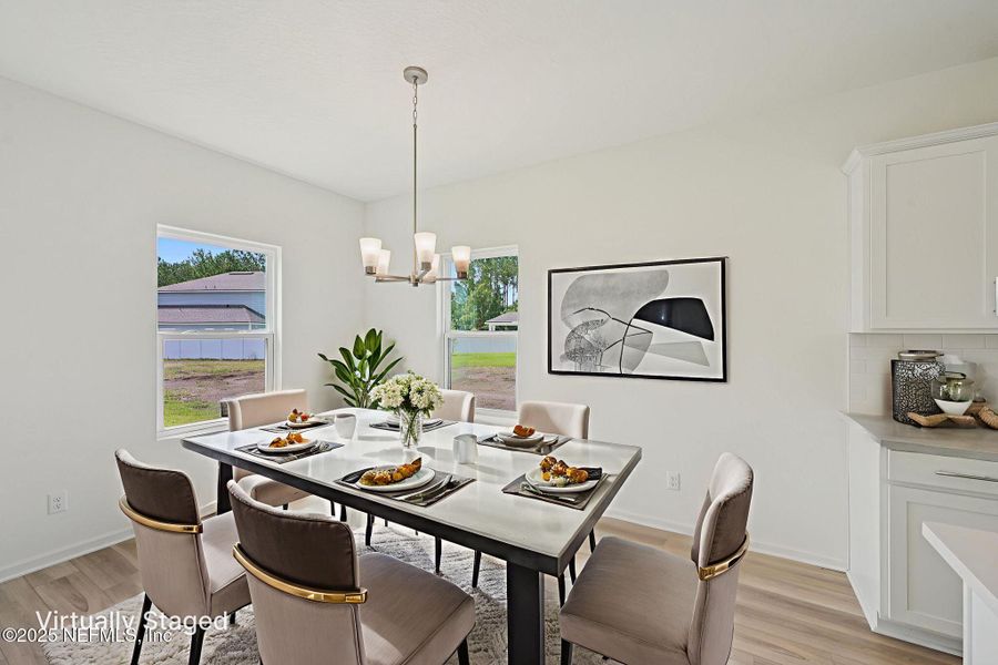 Furnished interior view inside a new home in Panther Creek, Jacksonville (Image 6). Furnished interior view inside a new home in Panther Creek, Jacksonville (Image 6).