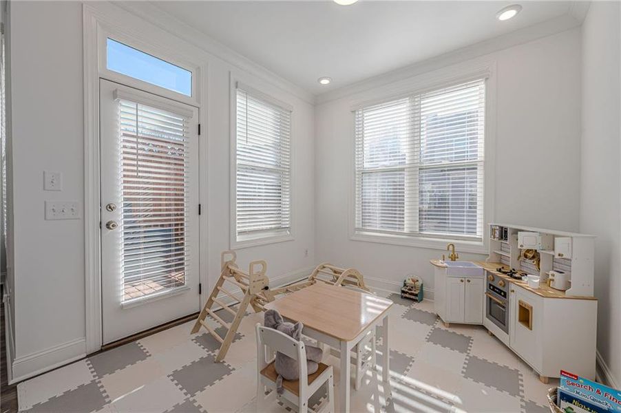 Furnished interior view inside a new home in , Suwanee (Image 19).