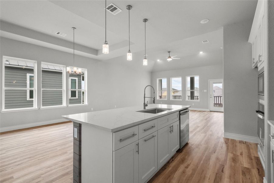 Furnished interior view inside a new home in , Texas City (Image 2). Furnished interior view inside a new home in , Texas City (Image 2).