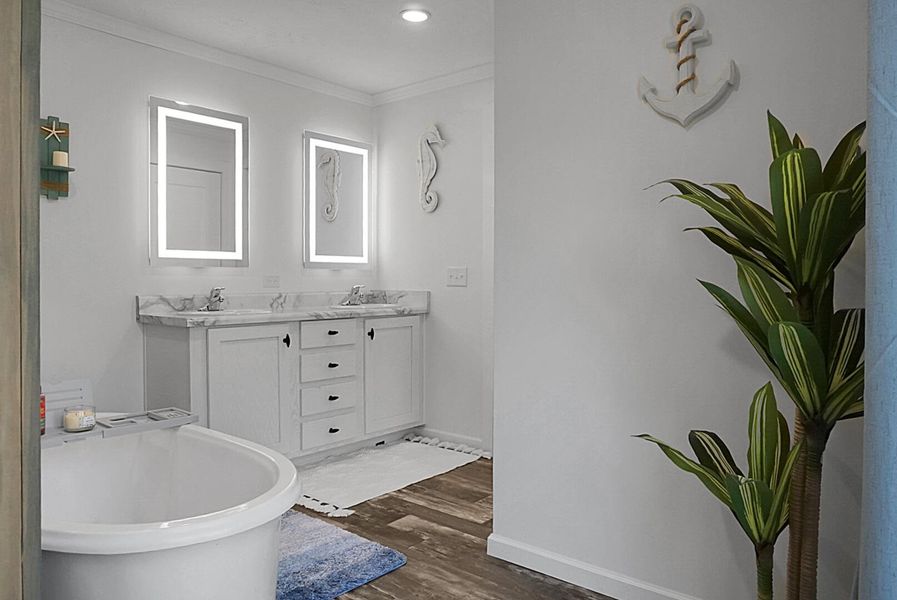 Furnished interior view inside a new home in , Bonneau (Image 47).
