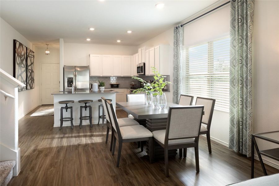 Furnished interior view inside a new home in Meadowlark Preserve, Pflugerville (Image 7).