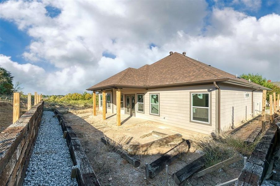 Exterior details and patio area of a home in , Runaway Bay (Image 12). Exterior details and patio area of a home in , Runaway Bay (Image 12).