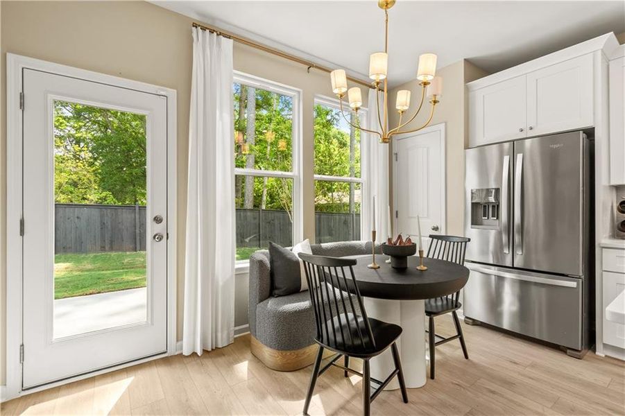 Furnished interior view inside a new home in Enclave at Evergreen, Fairburn (Image 15).