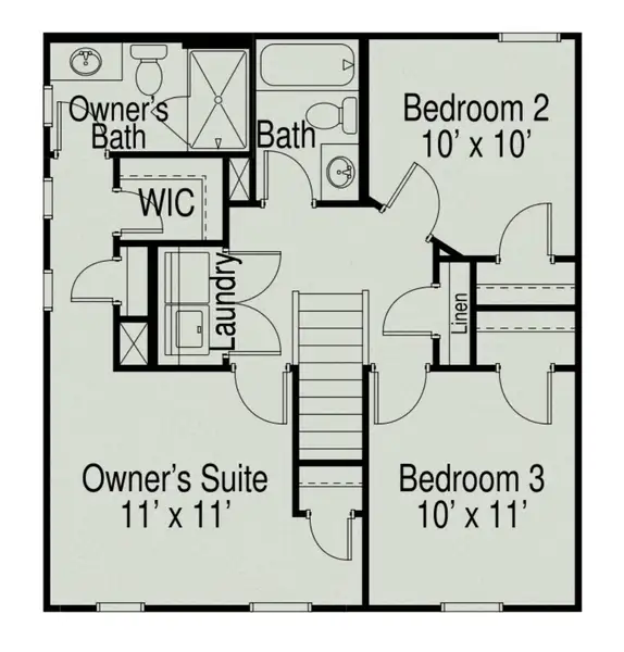 2D floor plan layout of this home in Cantigny Park, Clarksville, TN (Image 3). 2D floor plan layout of this home in Cantigny Park, Clarksville, TN (Image 3).