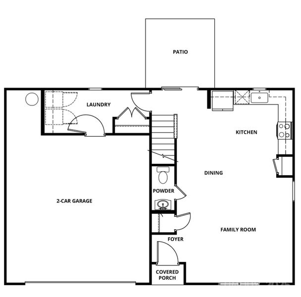 2D floor plan layout of this home in , Winston-Salem, NC (Image 4).