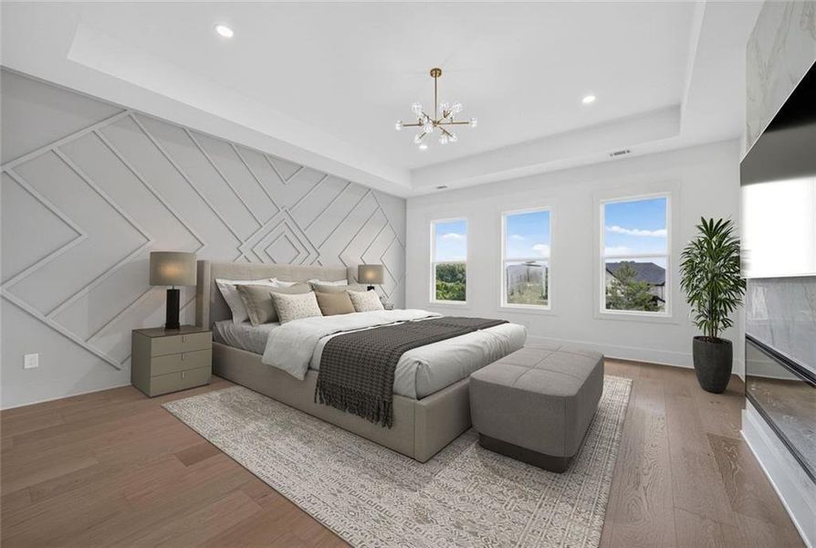 Furnished interior view inside a new home in , Dacula (Image 18).