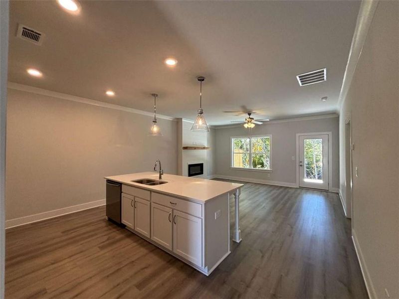 Furnished interior view inside a new home in , Cleveland (Image 3).