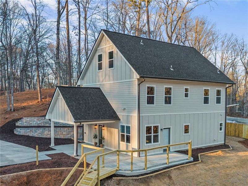 Exterior details and patio area of a home in , Gainesville (Image 35). Exterior details and patio area of a home in , Gainesville (Image 35).