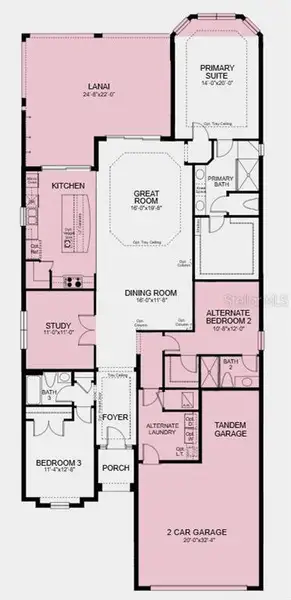 2D floor plan layout of this home in , Bradenton, FL (Image 3).