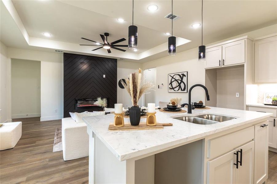 Furnished interior view inside a new home in , Dallas (Image 3). Furnished interior view inside a new home in , Dallas (Image 3).