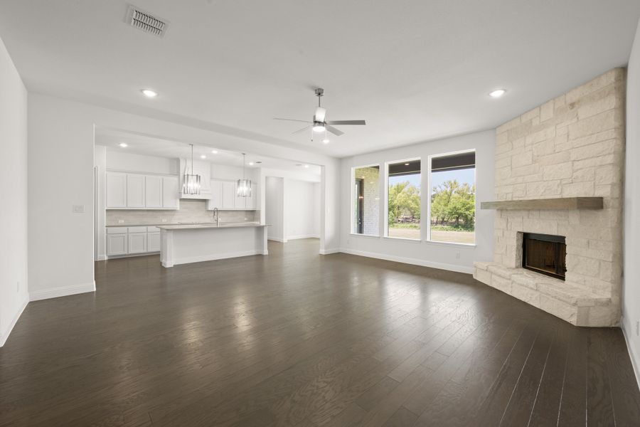 Spacious, unfurnished interior of a new home in Mockingbird Hills - Premiere Series, Joshua (Image 17).